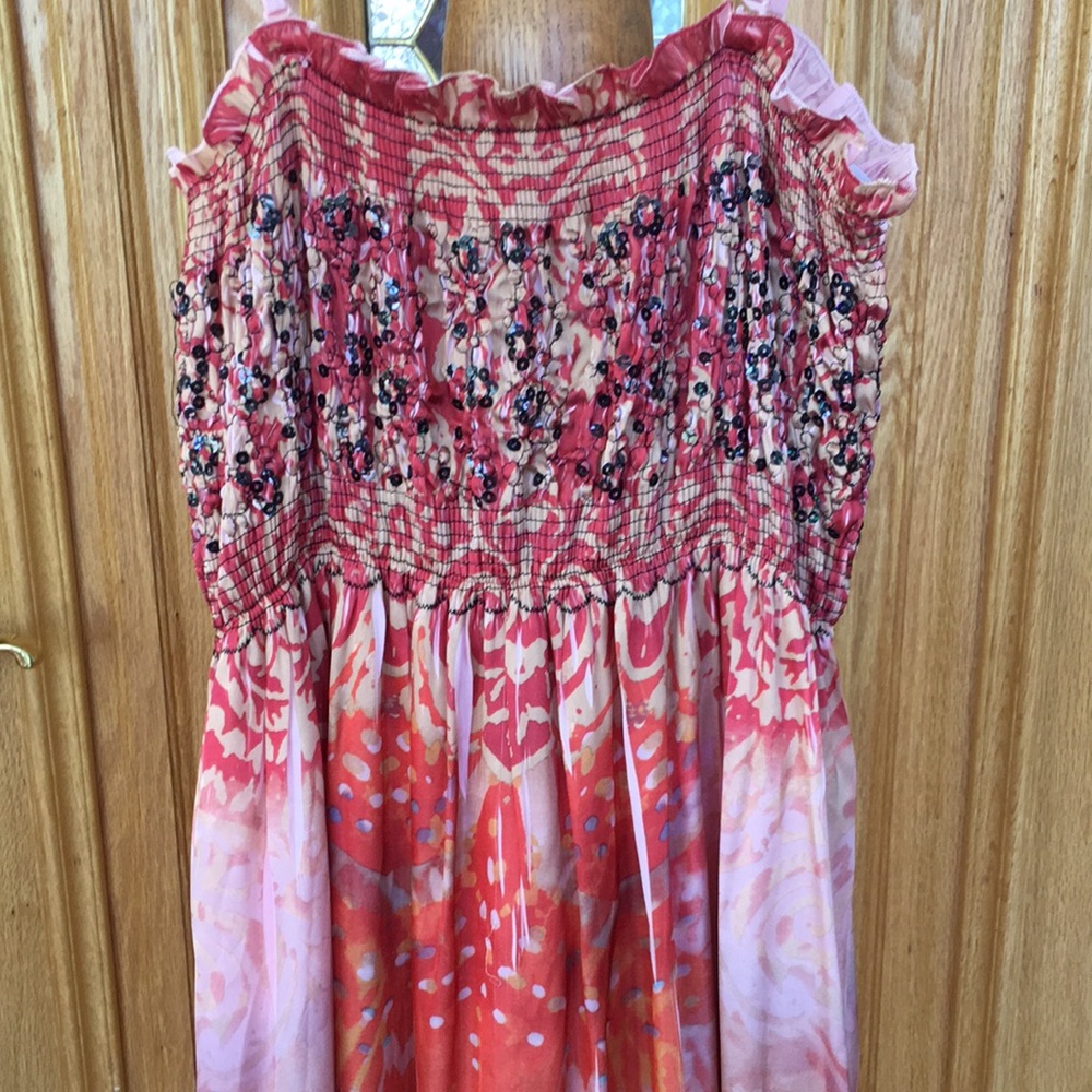 Lapis Hawaïenne Motif Dress purchased in Hawaii junior girl OS empire waist - Picture 6 of 11